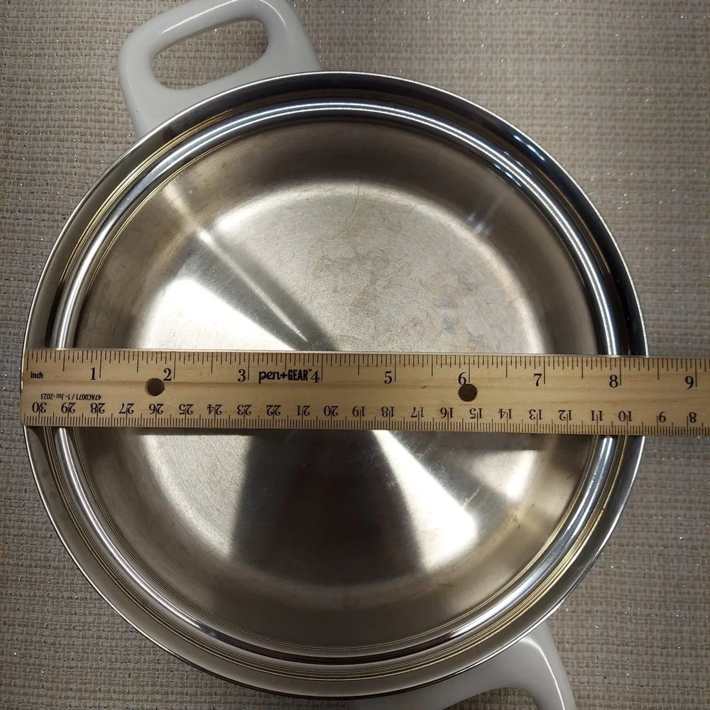 Health Craft 5 Ply Nicromium Surgical Steel 1.25 QT Saucepan with Lid USA